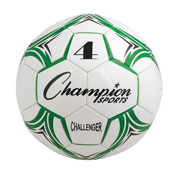Champion Sports CH4GN Challenger Series Soccer Ball; Green & White - Size 4 CH4GN - main